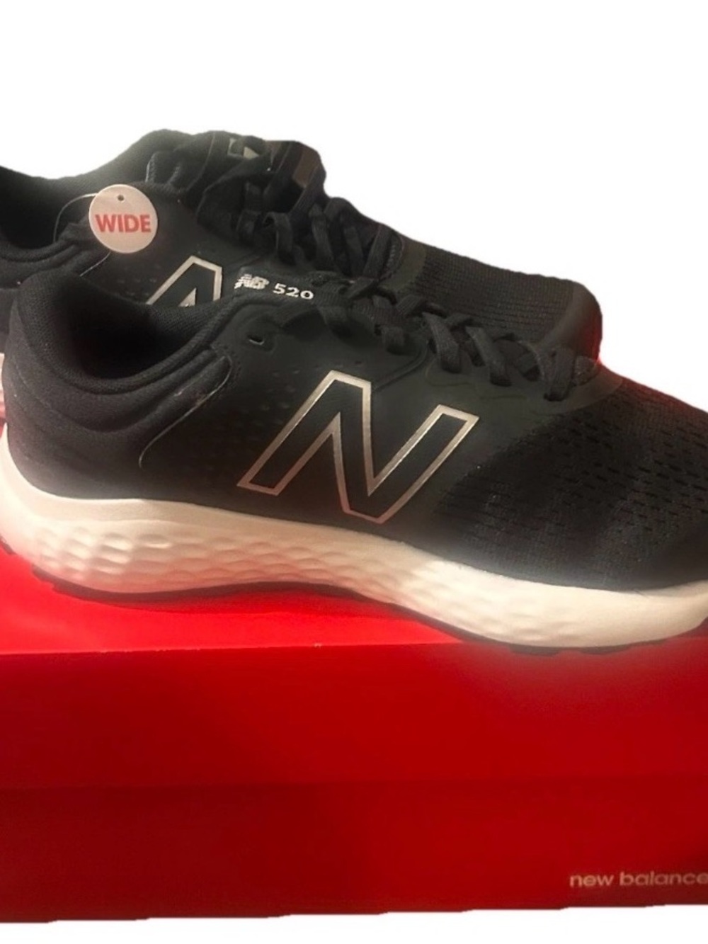 New Balance Men's 520 Athletic Shoes - Black/White